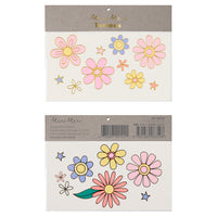 Flower Power 60's - Temporary Tattoos