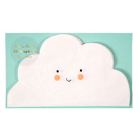 package of twenty cloud shaped paper napkins