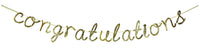 Gold Glitter Congratulations Garland