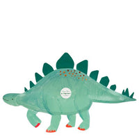 green stegosaurus platters in a pack of four