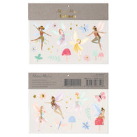 This sweet collection of fairy themed tattoos includes fairies, toadstool, a butterfly, a dragonfly, leaves, flowers and stars Crafted with white ink and gold foil special details Suitable for ages 3+ Pack of 2 sheets