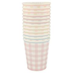 Gingham Cups