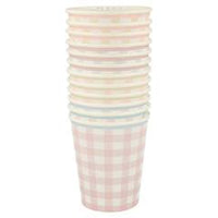 Gingham Cups