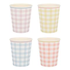 Gingham Cups
