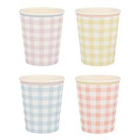 Gingham Cups