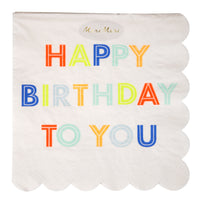 Happy Birthday To You Napkins - Large