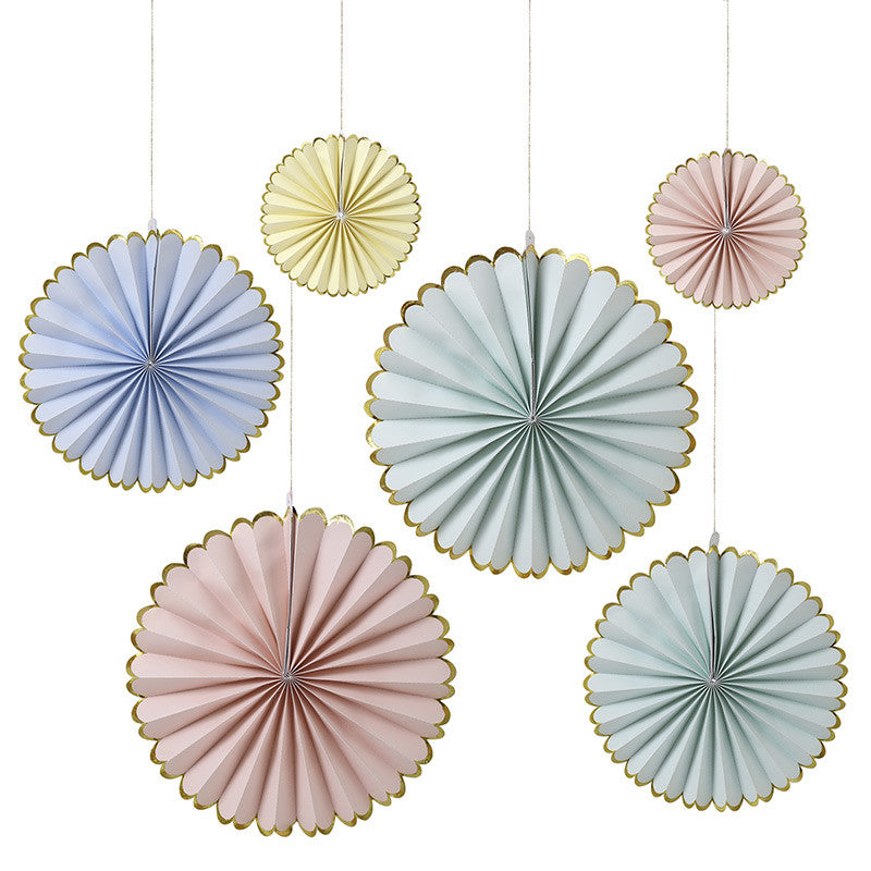Pastels & Gold Pinwheels