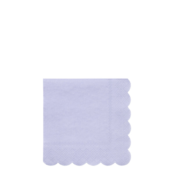 periwinkle beverage and dessert sustainable paper napkins in a pack of 20