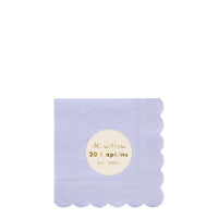 periwinkle eco-friendly paper party napkins pack of twenty napkins