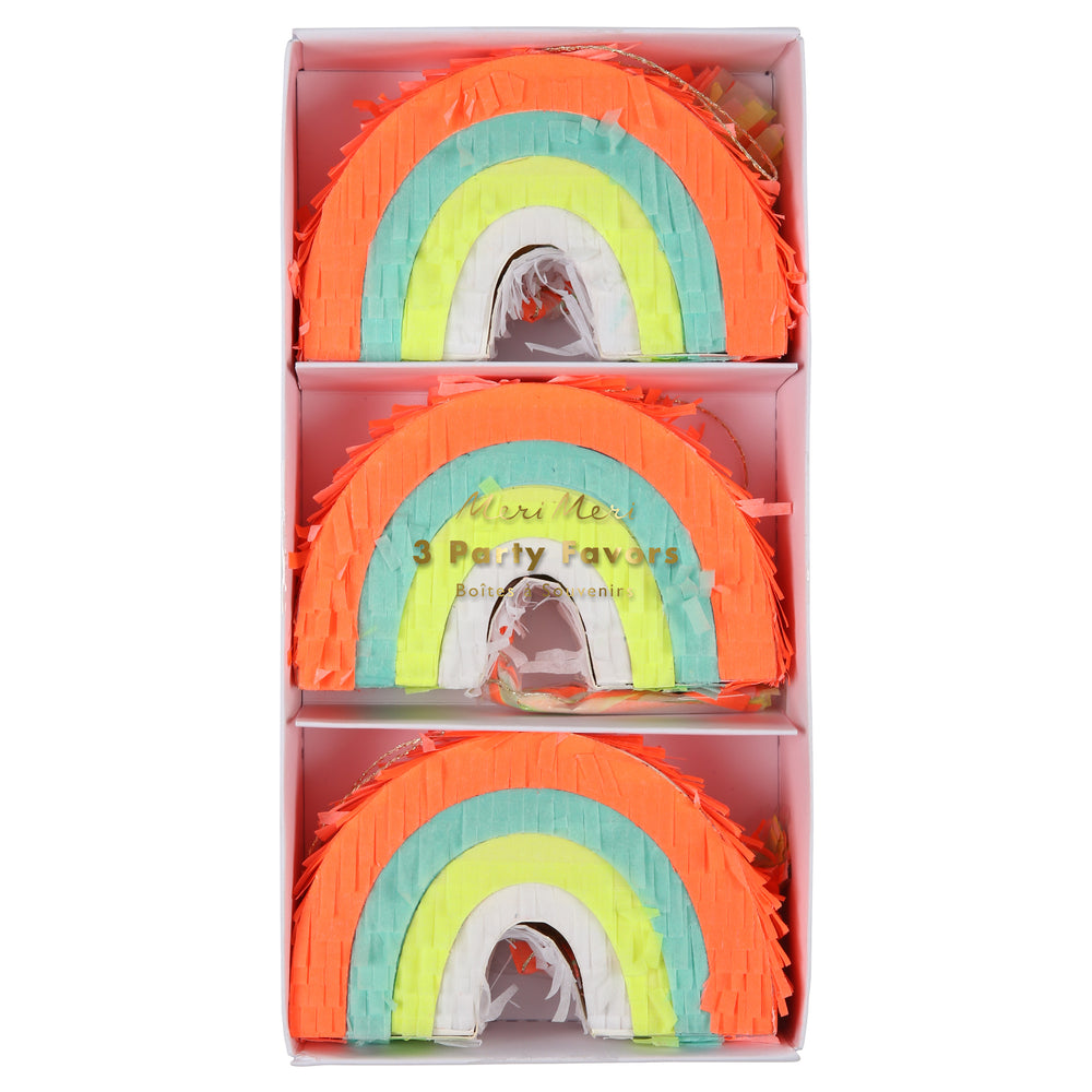 Rainbow Pinata Party Favors