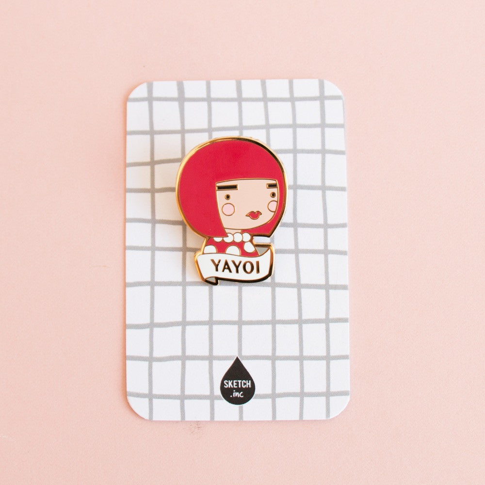 Yayoi Kusama enamel brooch by Sketch INC.