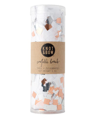 White Copper Confetti Tube