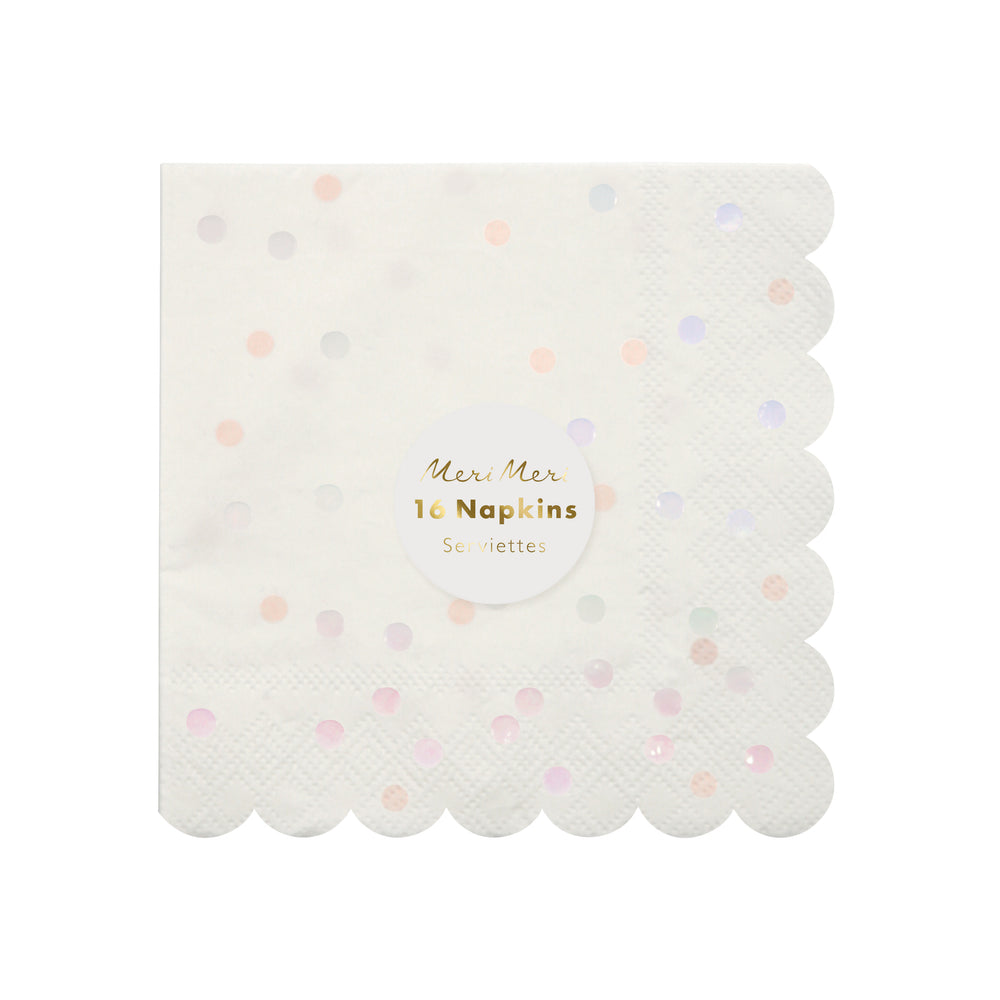 Iridescent Spot Napkins - Small