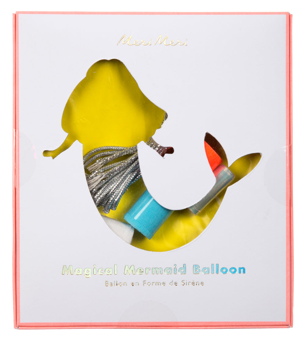 Mermaid Balloon - Silver Mylar
