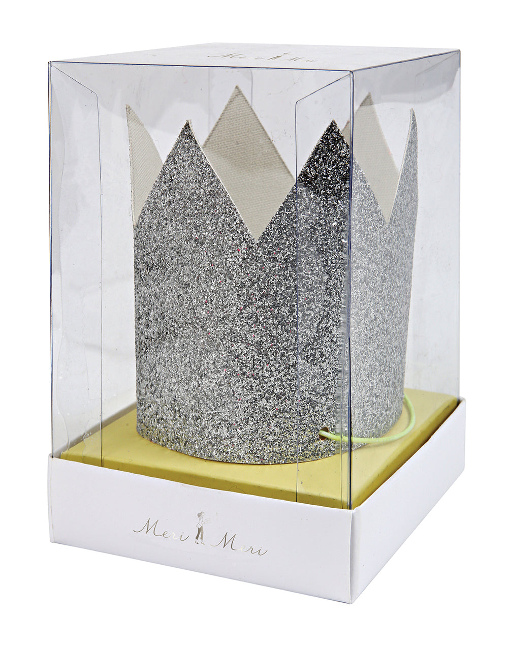 Silver Glittered Crowns - Mini