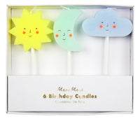 Sun, Moon & Cloud Candles