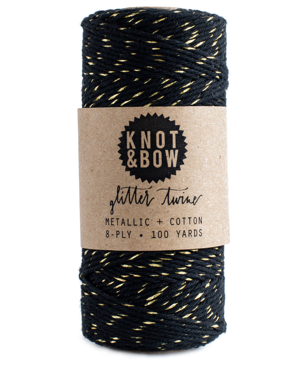 Gold / Black Glitter Twine