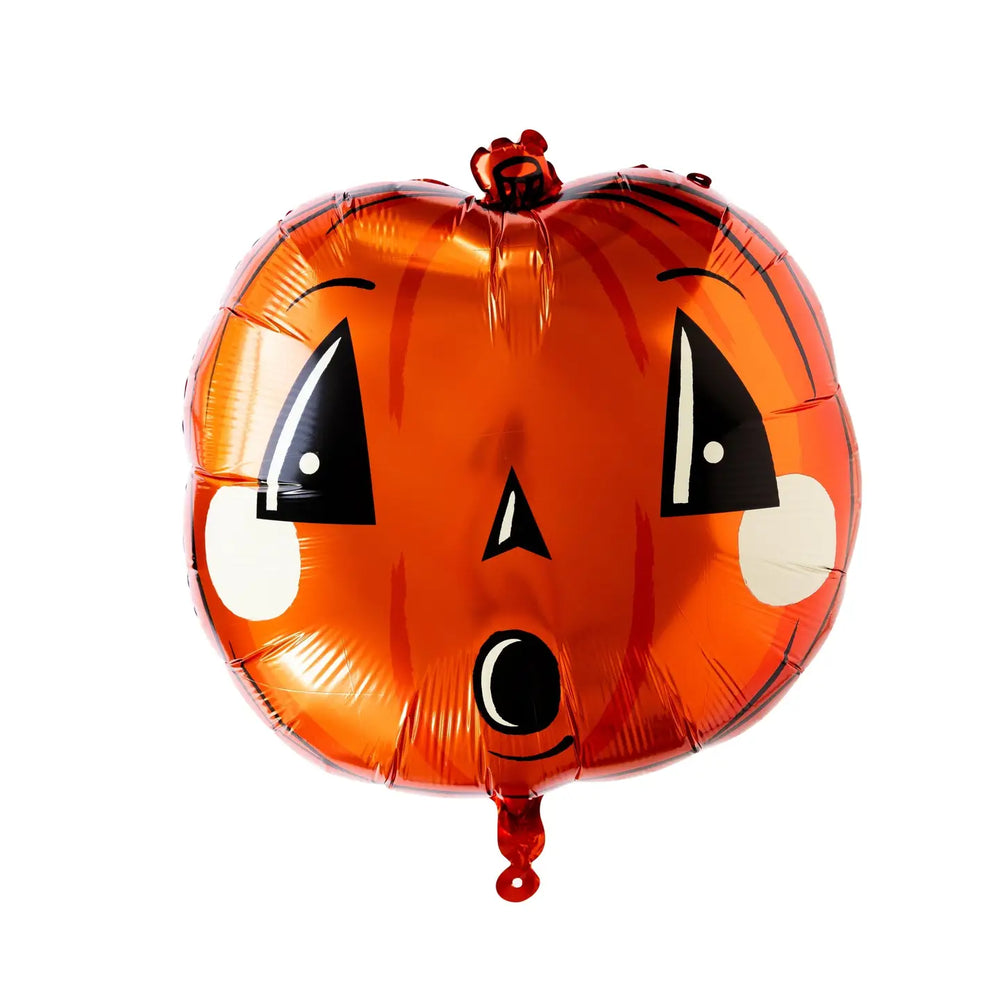 Large orange vintage Mylar jack o’lantern balloon. 