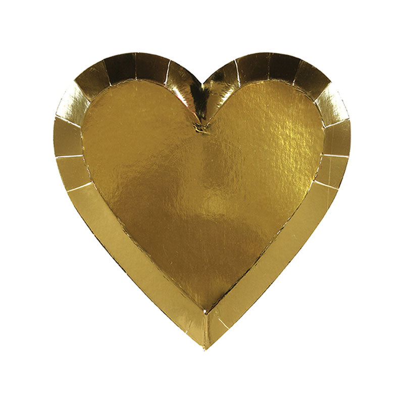 Gold Heart Plates - Small