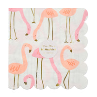 pink and coral flamingo napkins package of sixteen 