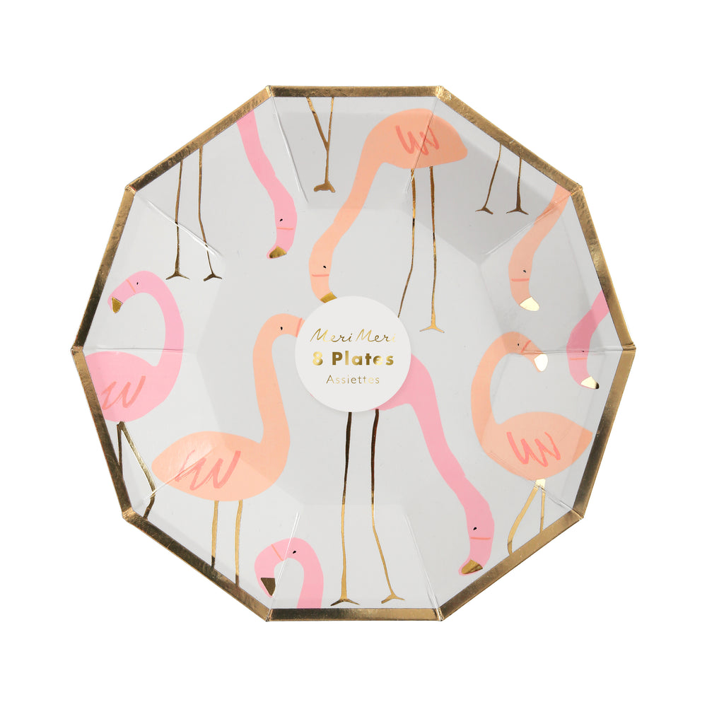 Flamingo Print Plates - Small