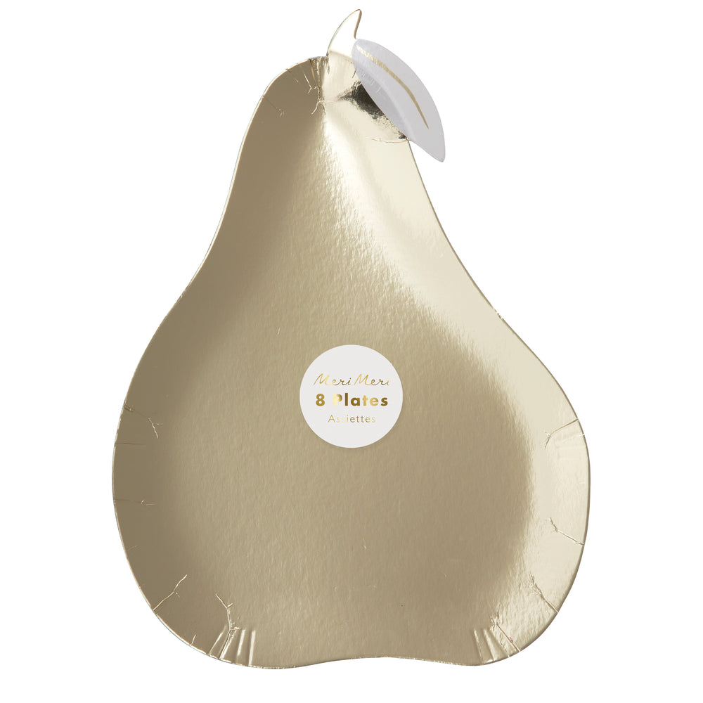 Pear Shaped Plate - Gold