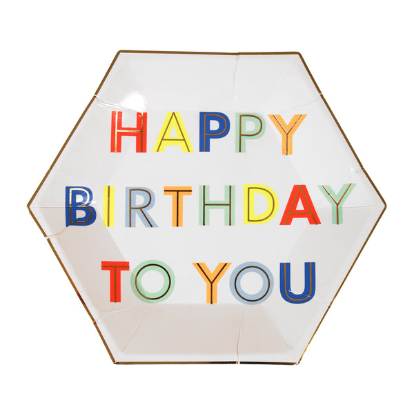 Happy Birthday To You Plates - Small