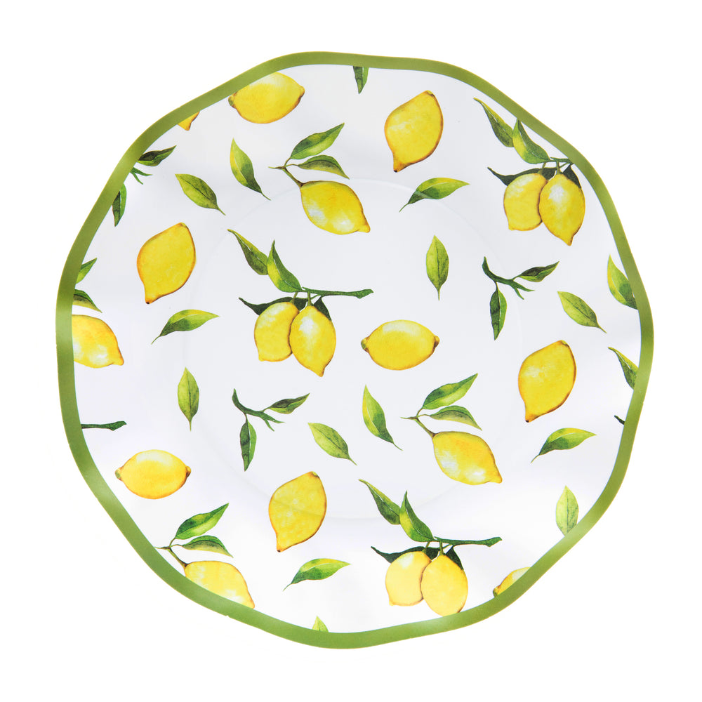 Lemon Print Plate - Salad Plate