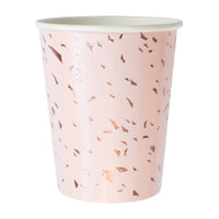 MANHATTAN Pale Pink Confetti Paper Cups