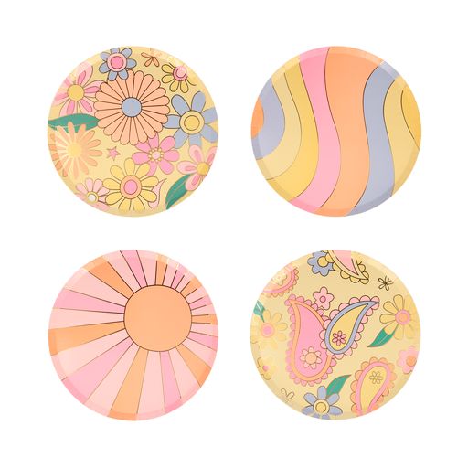 Psychedelic 60's Plates - Small