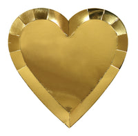 Gold Heart Plates - Large