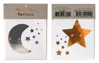 Happy Moon & Star Tattoos