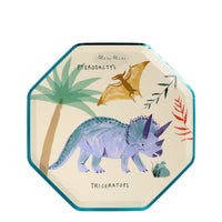 Triceratops dinosaur plate, perfect for appetizer and deserts