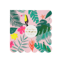 Tropical Print Napkins - Small