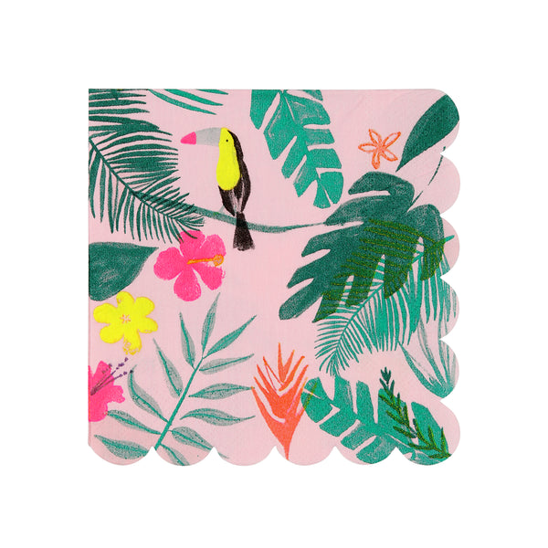 Tropical Print Napkins - Small