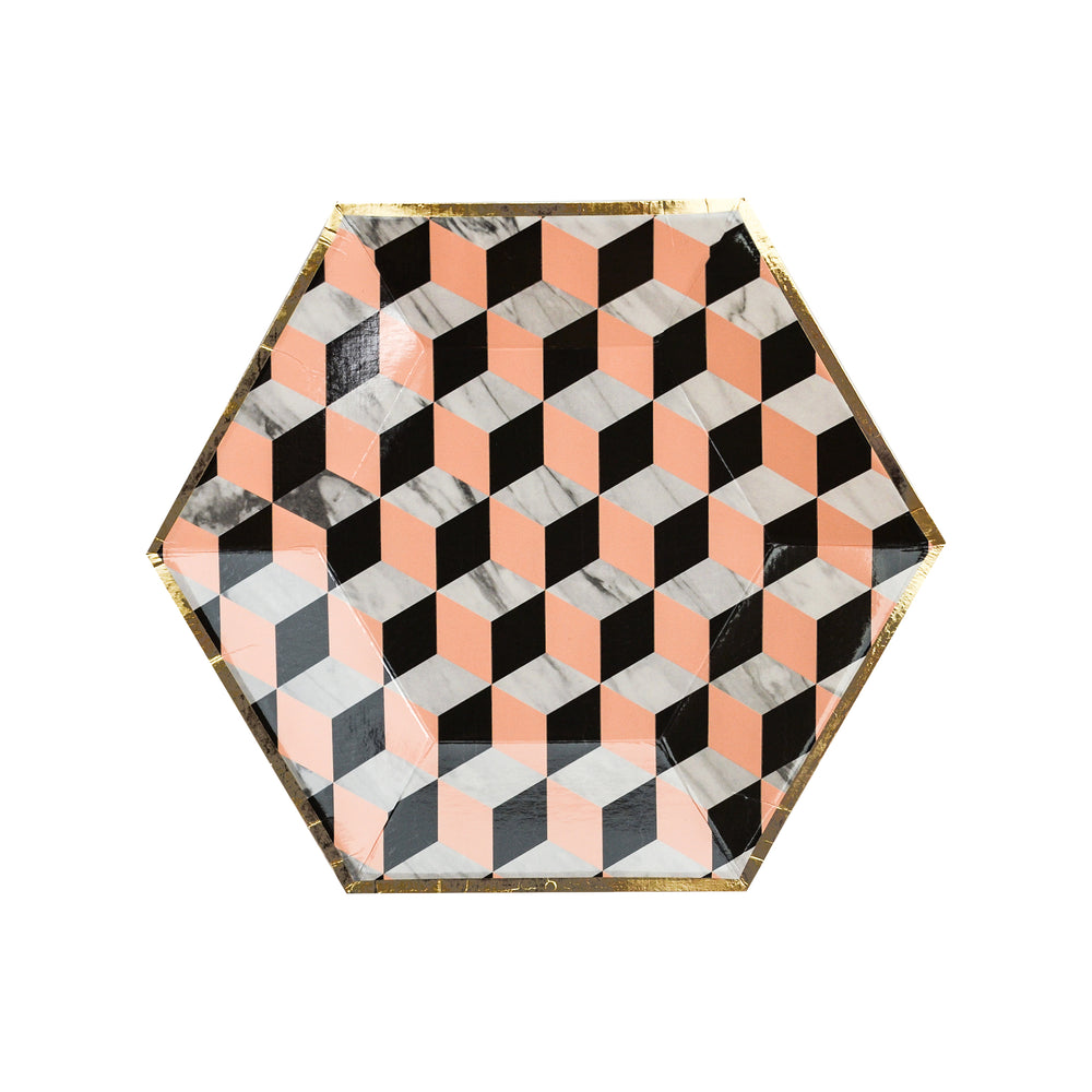 VANITY Louis Cube Paper Plates - Small