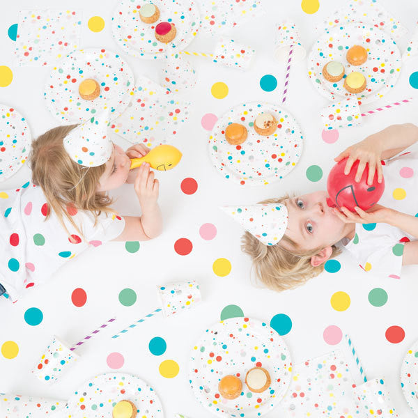 Multicolored Bubbles Napkin - Large