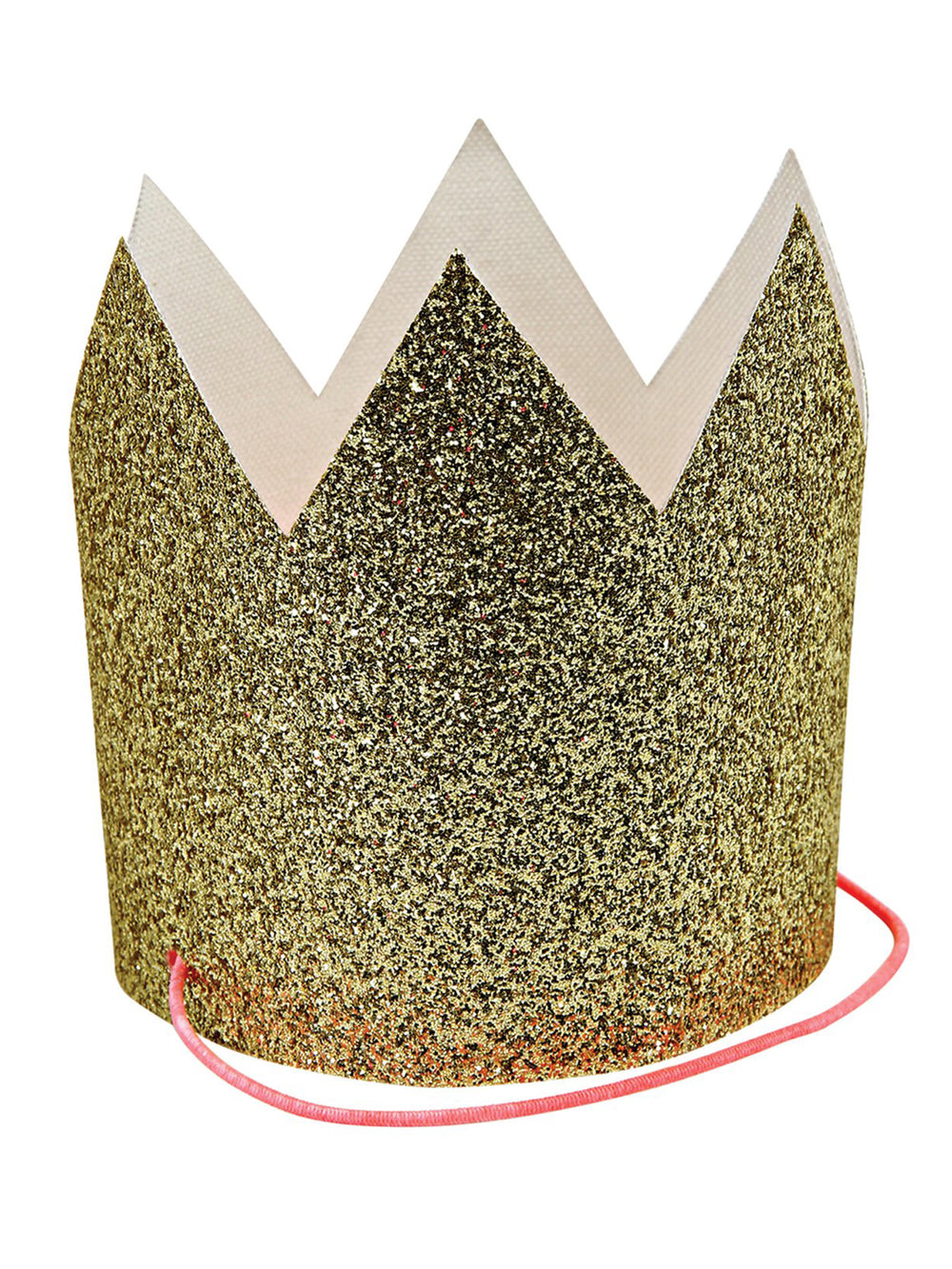 Gold Glitter Crowns - Mini