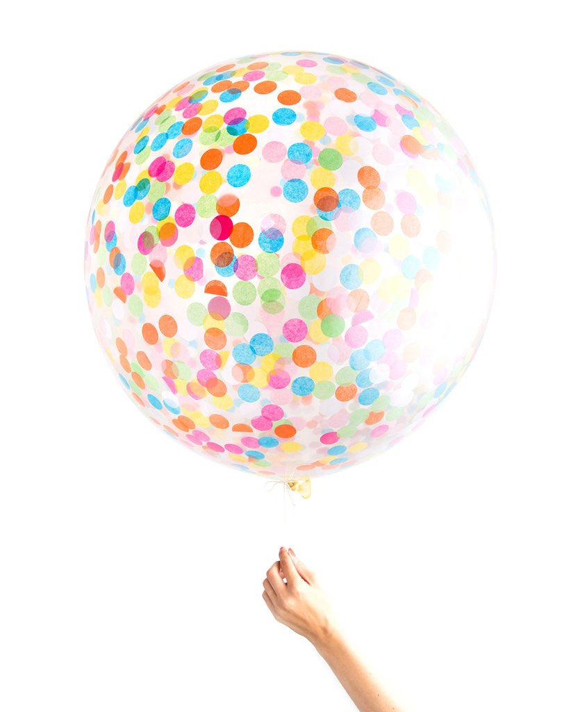 Multicolor Jumbo Confetti Balloon