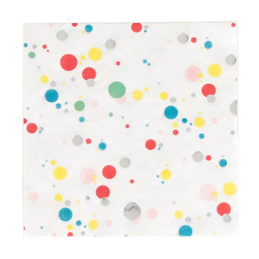Multicolored Bubbles Napkin - Large