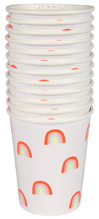 Neon Rainbow Cups