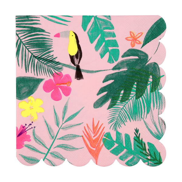 Tropical Print Napkin - Large