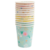 wildflower print cups in four colors